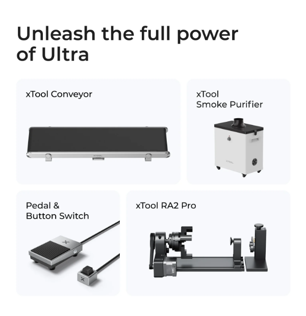Máy khắc laser kép sợi quang và diode xTool F1 Ultra 20W